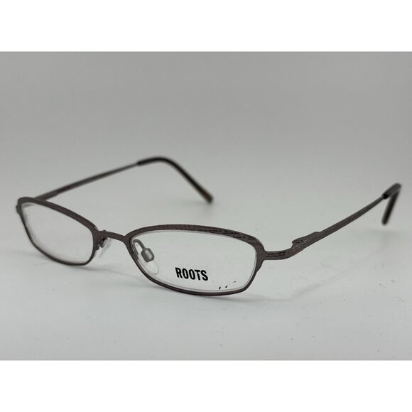 ROOTS - CEN 48-18-135 PEWTER METAL OVAL Eyeglass Frames - Picture 1 of 9
